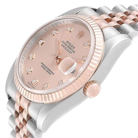 rolex datejust rose gold dial